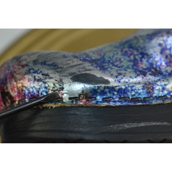 Dansko Metallic Wash Patent Professional Work Nurse Clogs 41 US 11.5 -Flaws- - Picture 8 of 13